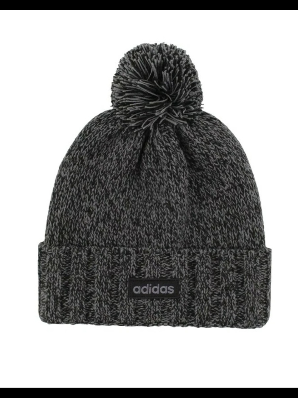Adidas Recon 2 Aero Ready Lined Pom Beanie Hat Scull Cap Black/Grey One Size